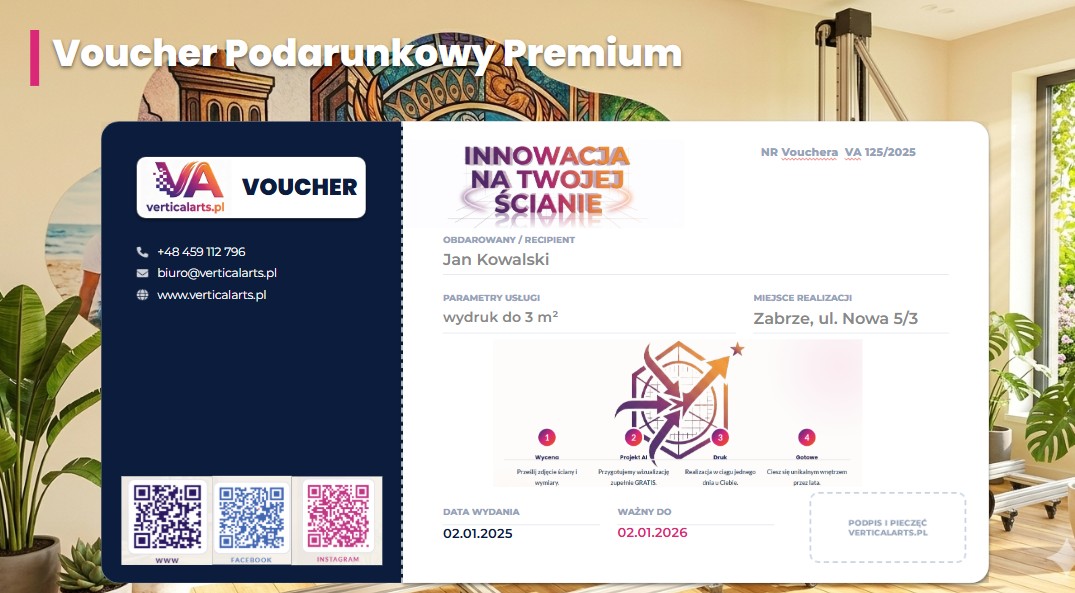 Voucher Prezentowy - przykładowy